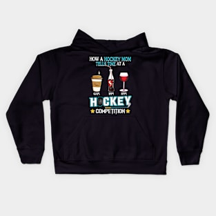 Hockey Mom At A Hockey Competition Kids Hoodie